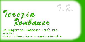 terezia rombauer business card